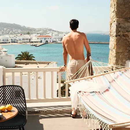Yalos Hotel Sunset View Mykonos Town Private Rooms-2